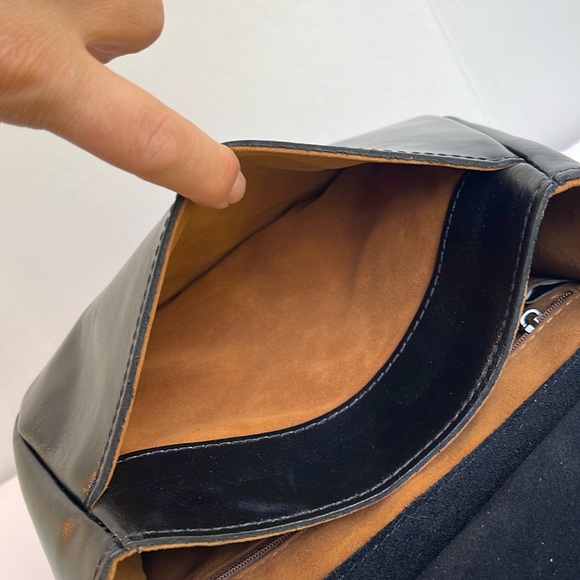 Patricia Nash Claretta Saddle Crossbody Bag In Black New Without Tag 🏷️ - Picture 10 of 15